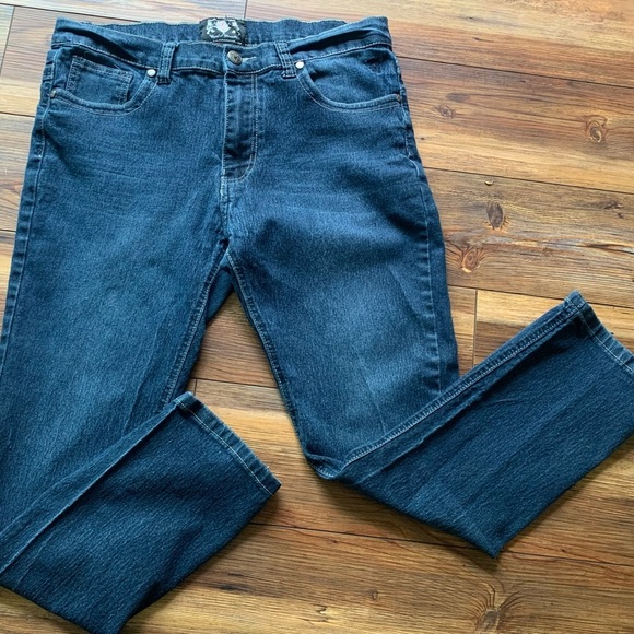 Men’s English Laundry Skinny Jeans Dark Blue Size 36x30 - Picture 2 of 11